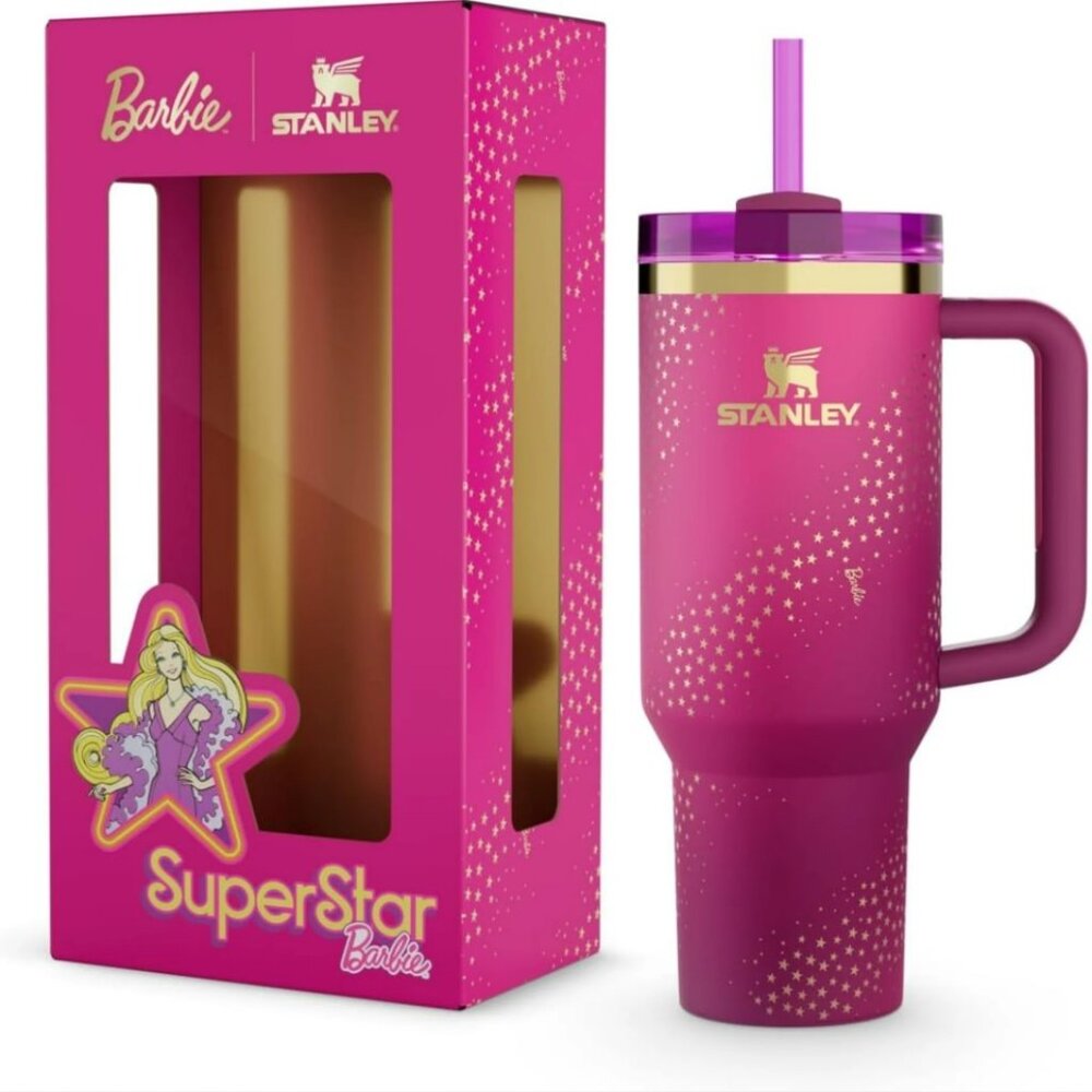 New Barbie Stanley Cup 40oz Limited Edition Barbie Icon Quencher